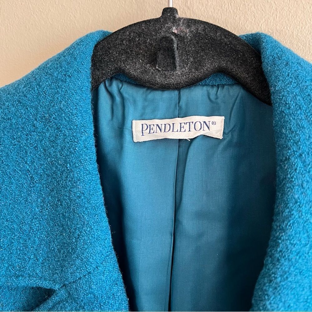 Pendleton Teal Wool Button-Up Jacket - Picture 3 of 11